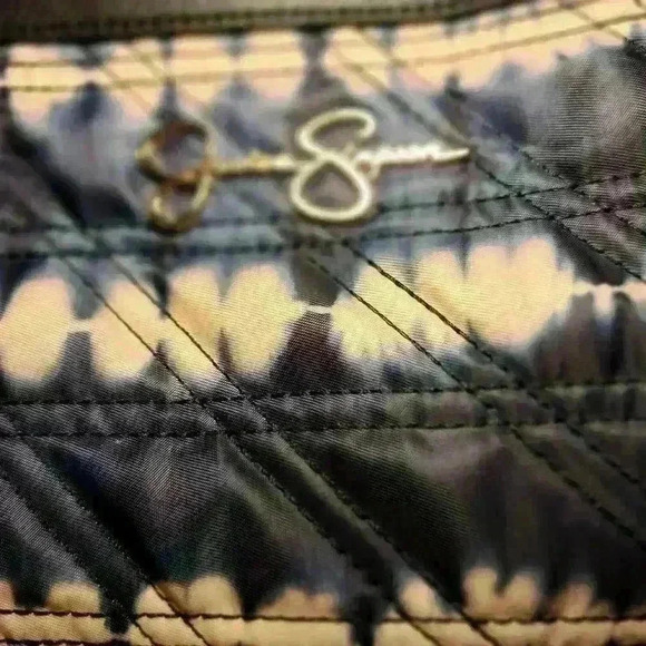 Jessica Simpson Weekender Overnight Tote Carry On Navy Tie Dyed - Picture 3 of 13